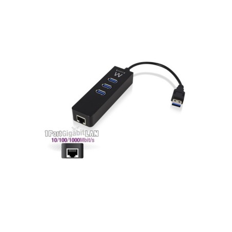 HUB USB 3.1(Gen1) 3 porte+LAN